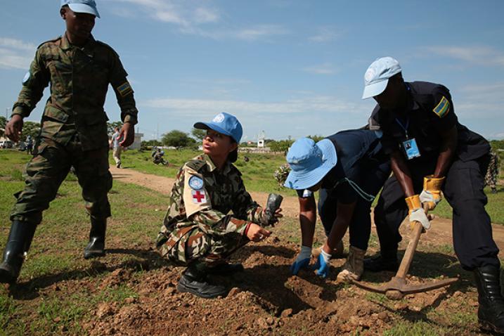 To mark World Environment Day (5 June) the UN Mission in South Sudan launched an Umuganda Camp Cleanliness Campaign