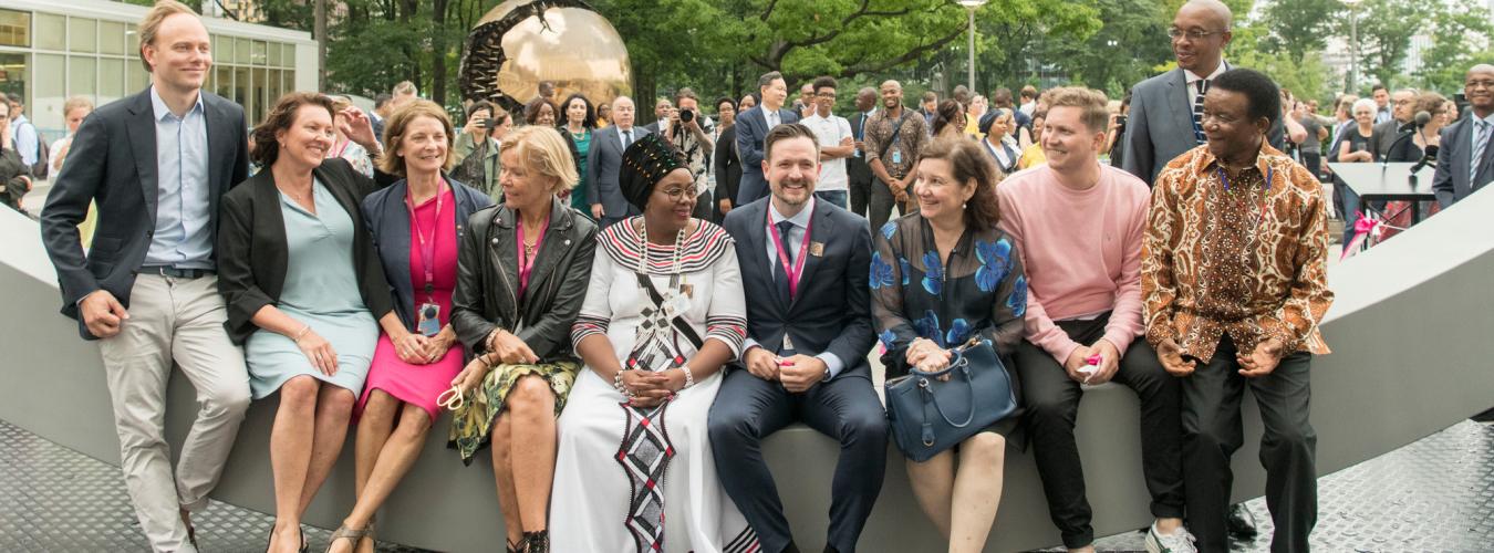 Unveiling of "The Best Weapon" at UN Headquarters