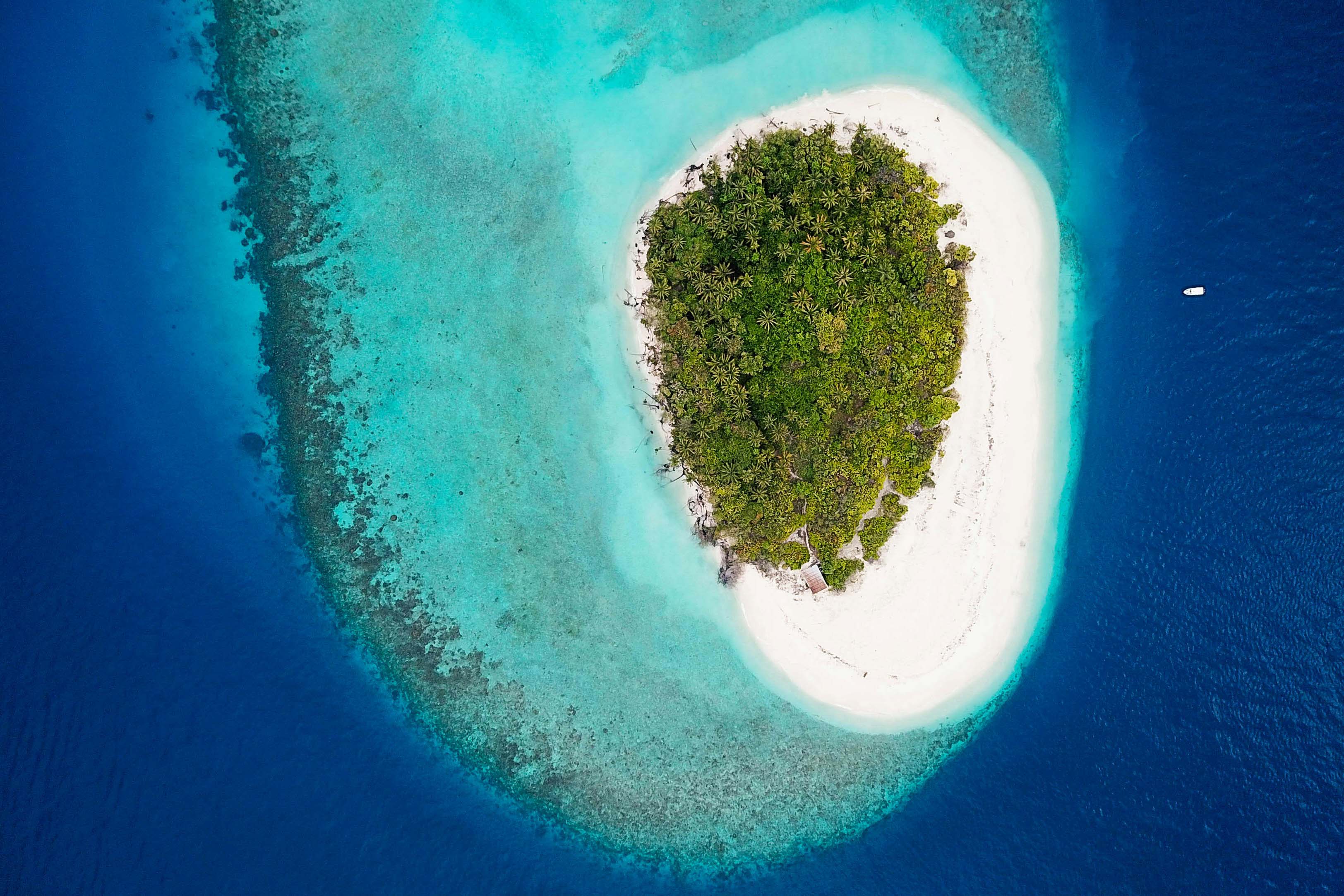 A small uninhabited Island in Baa Atoll, Maldives.