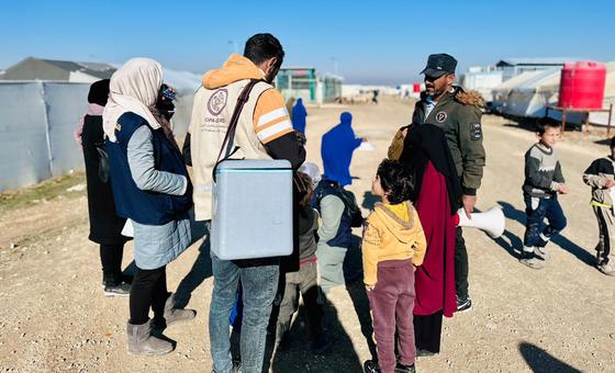 UNICEF's cholera vaccination campaign is launched in Syria's Al Hol camp.